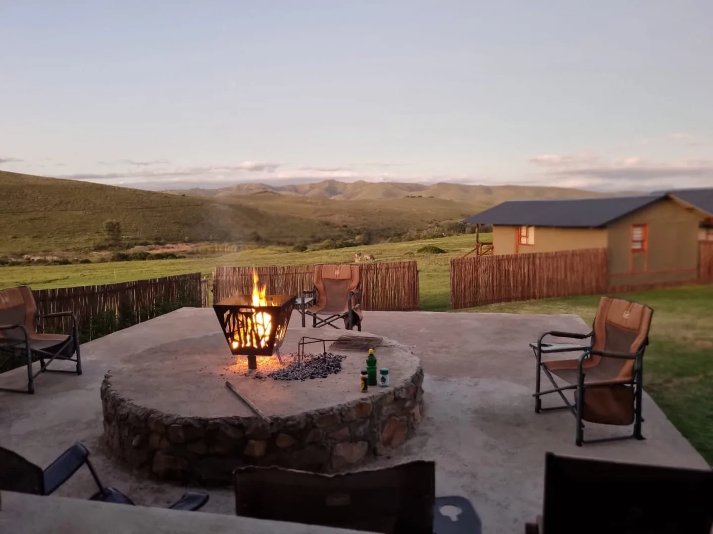 south-africa-safari-lodge-firepit-terrace-sunset